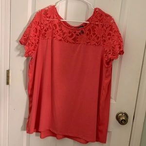 Torrid lace detail top size 0
